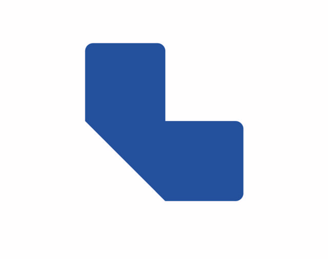 Selbstklebende Bodenmarkierungun Formen, L Form