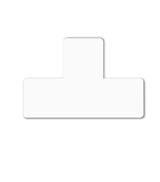 Självhäftande golvmarkeringssymbol, T-form