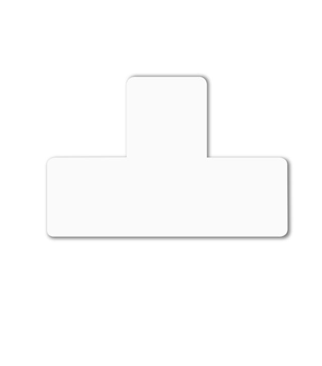 Självhäftande golvmarkeringssymbol, T-form