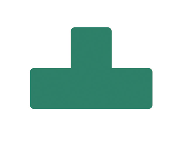 Selvklæbende gulvmarkeringssymbol, T formet