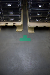 Selvklæbende gulvmarkeringssymbol, T formet