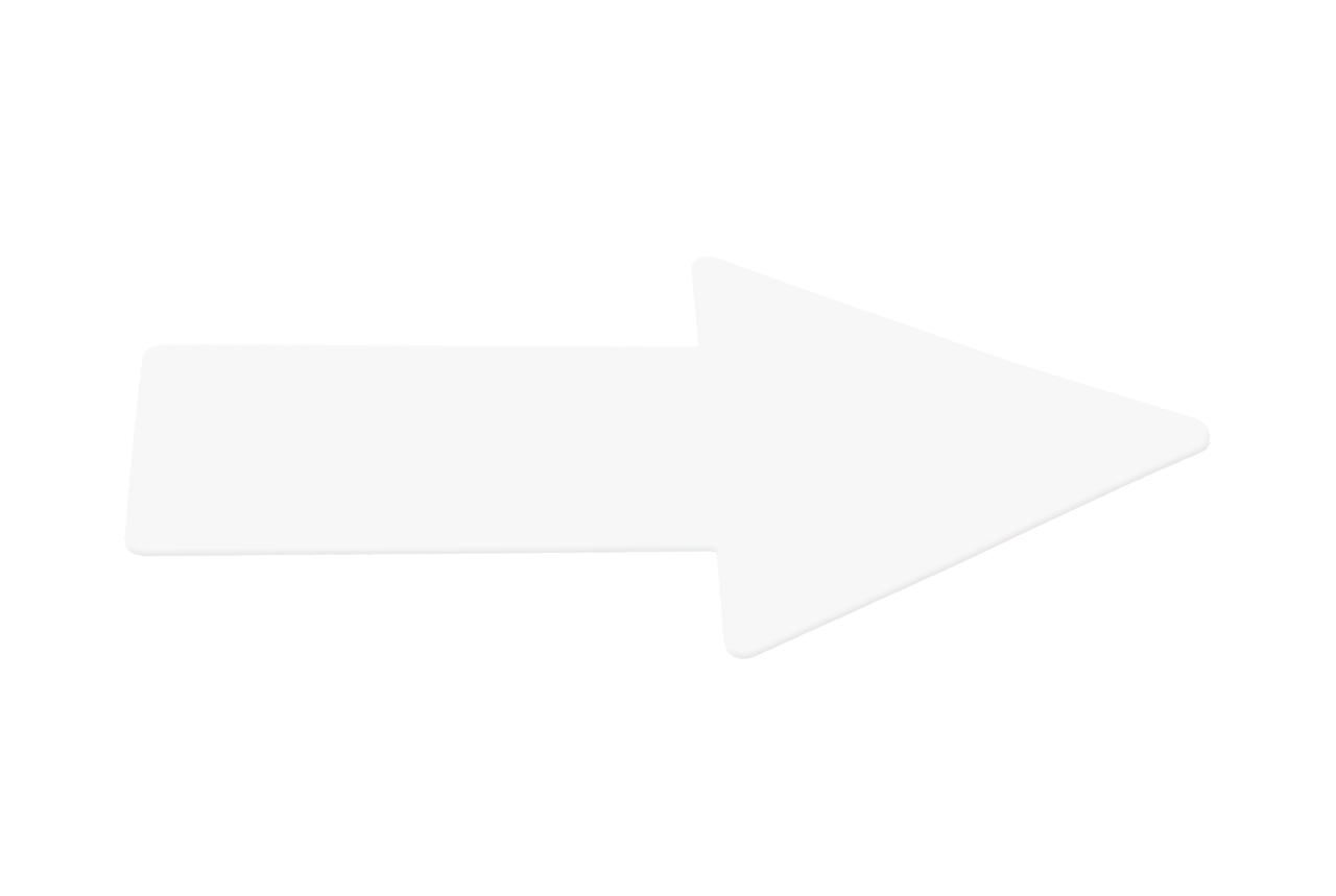 Självhäftande golvmarkeringssymbol, pil