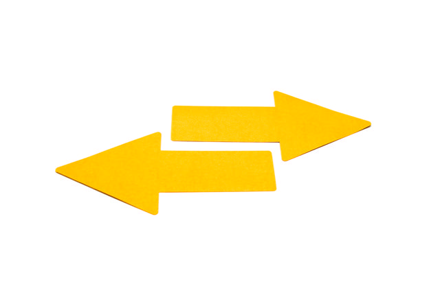 Selbstklebende Bodenmarkierungun Formen, Pfeil