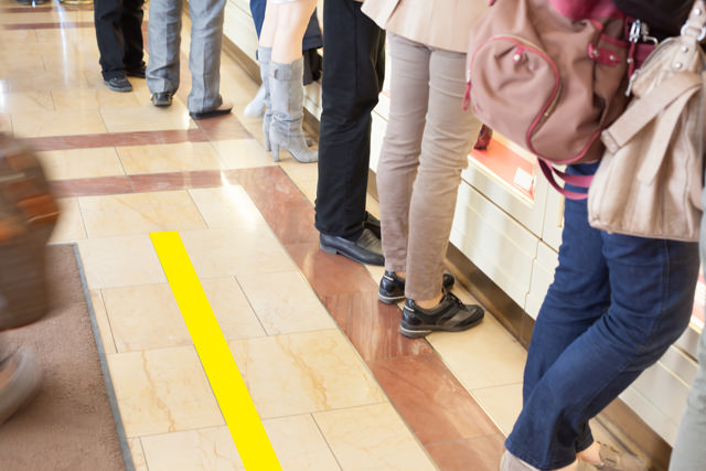 Selbstklebende Bodenmarkierungslinie, 90 x 1000 mm