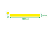 Selbstklebende Bodenmarkierungslinie, 90 x 1000 mm