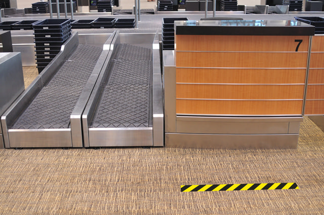 Självhäftande golvmarkeringslinje, 90 x 1000 mm