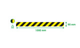 Självhäftande golvmarkeringslinje, 90 x 1000 mm