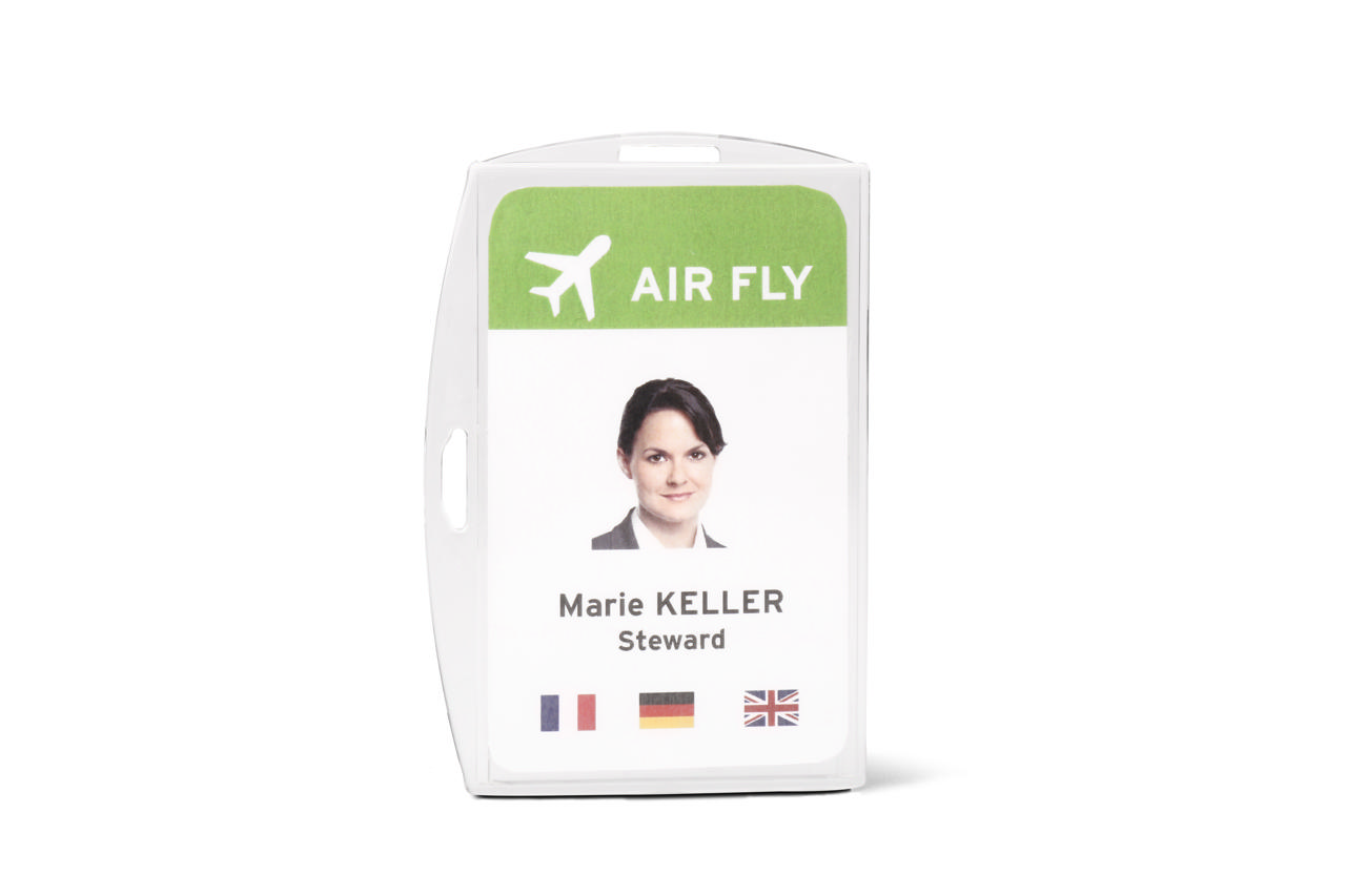 Turvallisuus ID-korttipidike, akryyli, 1 kortille