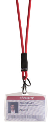 Cinta colgante redondo, con mosquetón y anilla