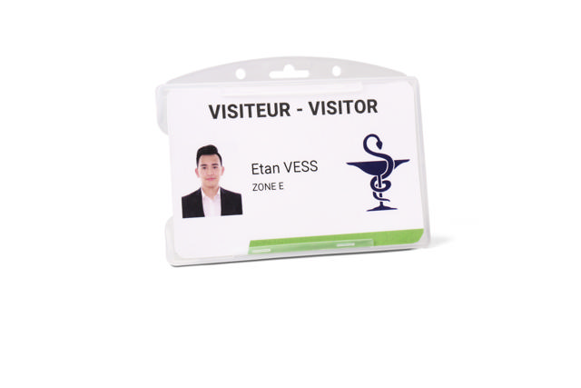 ID-kortholder, Åben Side, Vandret, Til 1 Kort