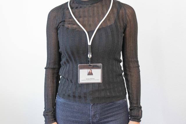 Cinta colgante redondo, con mosquetón y anilla