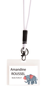 Antimicrobielle Namensschild, quer