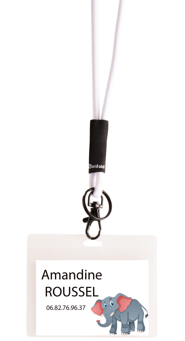 Antimicrobielle Namensschild, quer