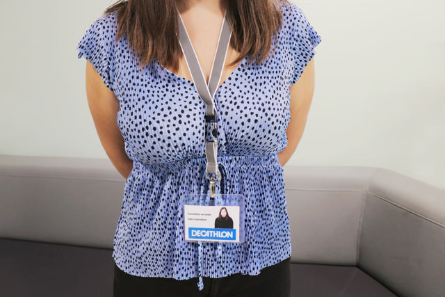 Antimicrobielle Namensschild, quer