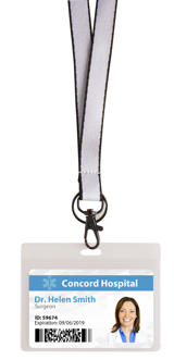 Antimicrobielle Namensschild, quer