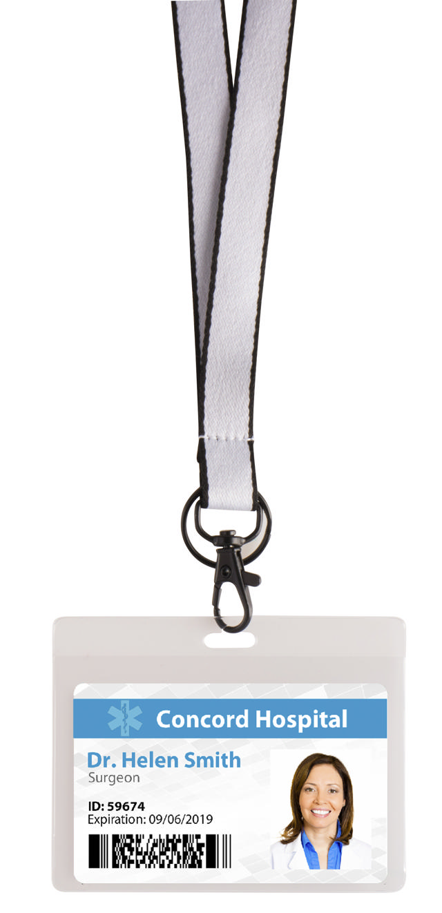 Antimicrobielle Namensschild, quer