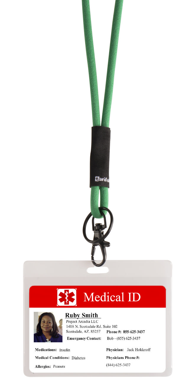 Antimicrobielle Namensschild, quer