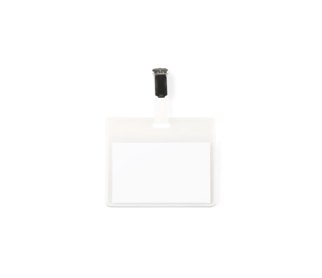 KIT IDENTIFICADORES DE VISITA PVC - TRANSPARENTE