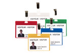 KIT IDENTIFICADORES DE VISITA PVC - TRANSPARENTE