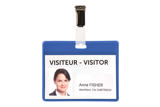 KIT IDENTIFICADORES DE VISITA PVC - AZUL