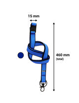 CINTA TEXTIL PARA TARJETAS DE IDENTIFICACIÓN - AZUL