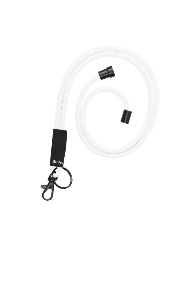 Cinta colgante redondo, con mosquetón y anilla