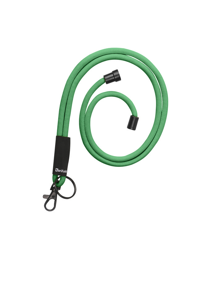 Rundes Umhängeband, mit Karabinerhaken und Schlüsselring