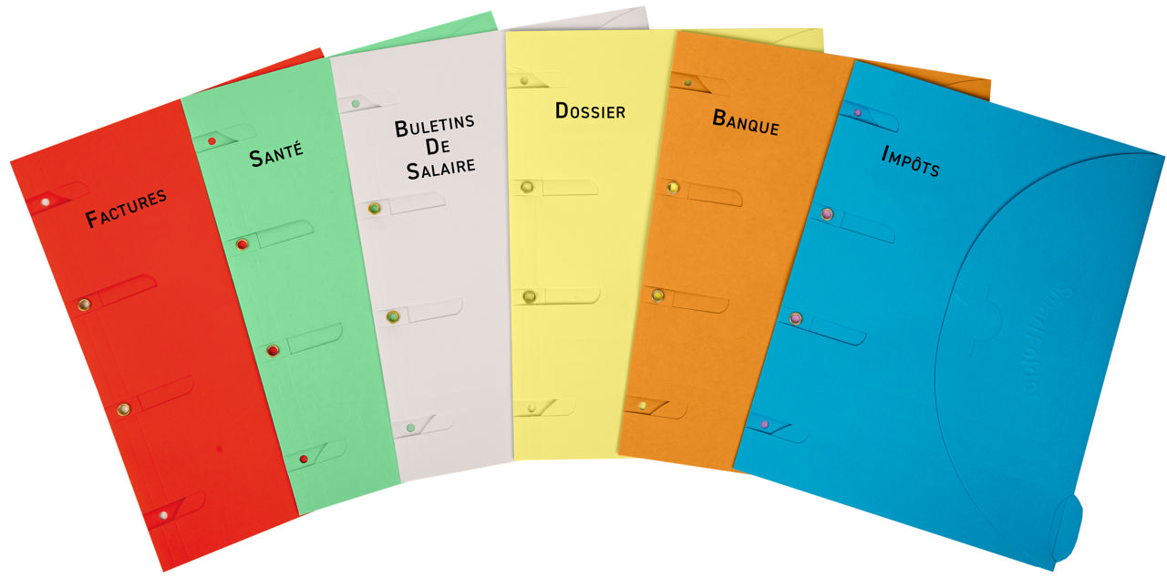 Smartfolder Perforerad Mapp, med Flik, Hemförpackning, A4