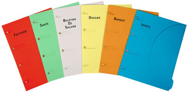 Smartfolder Perforerad Mapp, med Flik, Hemförpackning, A4