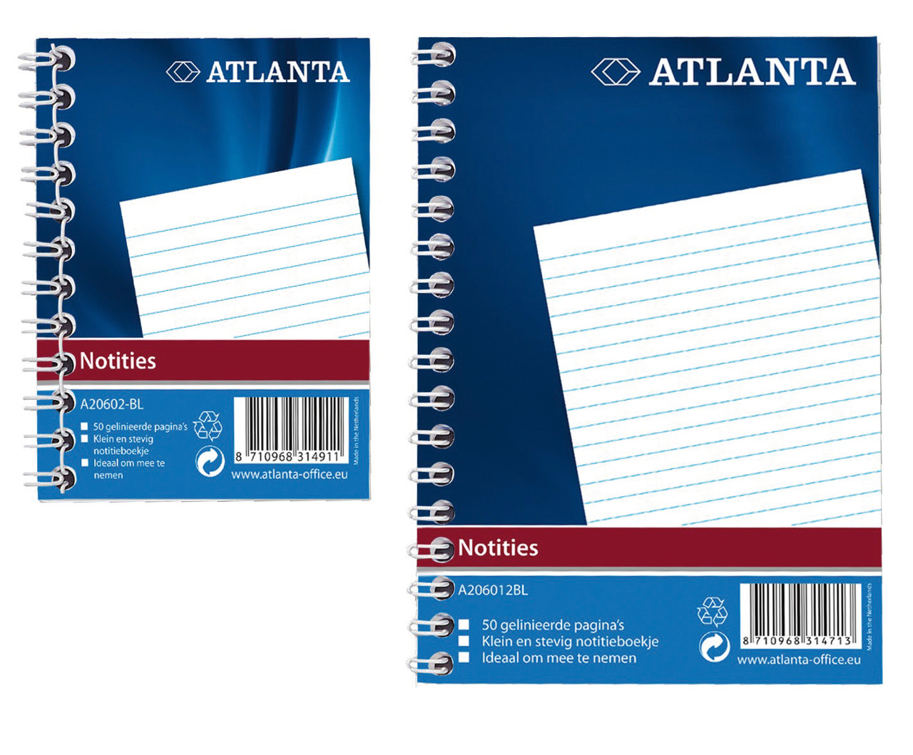 Atlanta Notebook, A7, Spiral, FSC®