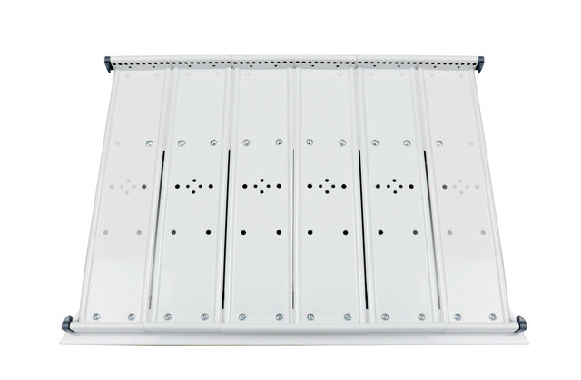 Mounted Empty Tarifold Metal Desk Display Unit, A4, with Side Stops, for 60 Pockets