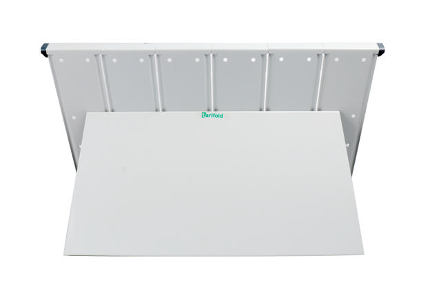 Mounted Empty Tarifold Metal Desk Display Unit, A4, with Side Stops, for 60 Pockets