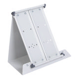 Monterad tom Tarifold metallbordsdisplayenhet, A5, med sidostopp, för 20 fickor