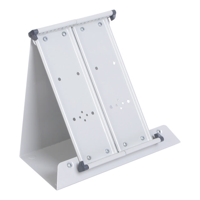 Monterad tom Tarifold metallbordsdisplayenhet, A5, med sidostopp, för 20 fickor