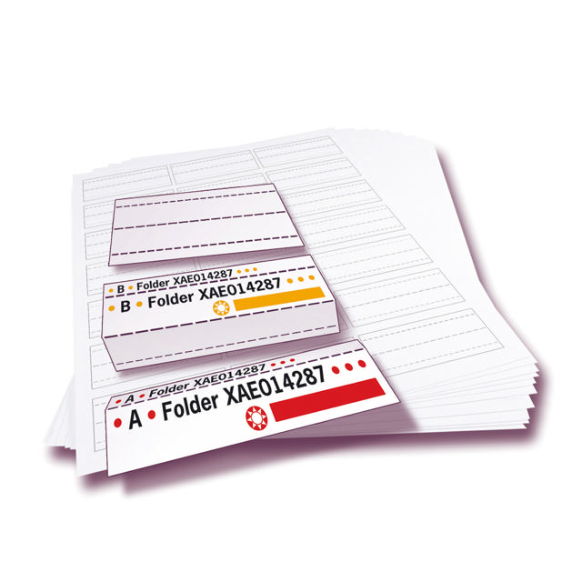 Self-adhesive Label Strips for Alzicht Label Holders, 65 mm