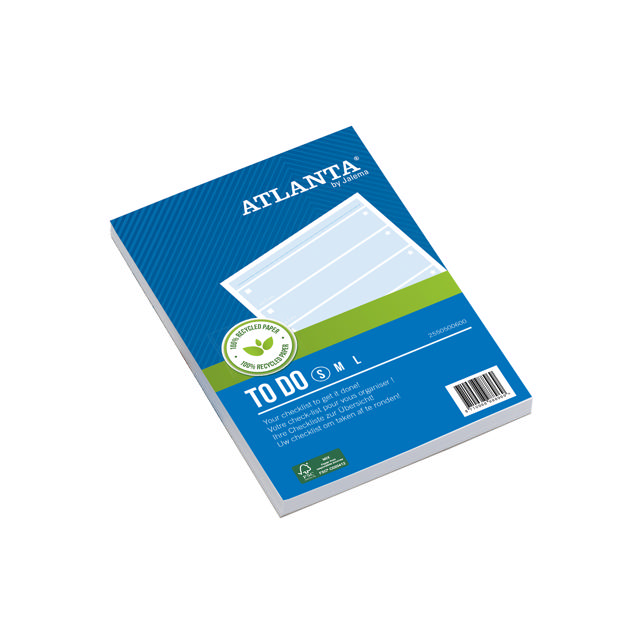 Atlanta Things To Do Blok, 100% gerecycled papier, FSC®