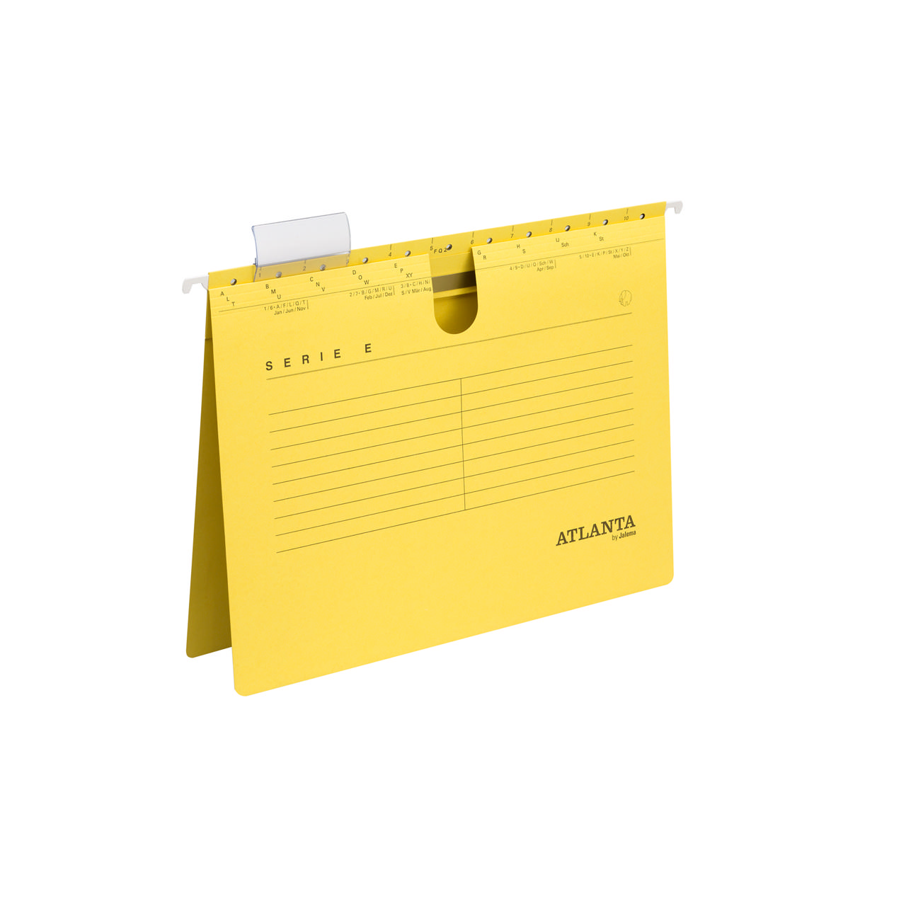 Serie-E hængemappe med hurtig metalhæfteklamme, A4, 100% genbrugspap, FSC®