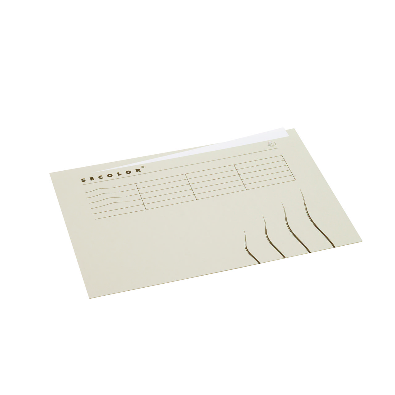 Secolor Arkivmappe med topfane, A4, 100% genbrugskarton, FSC®.