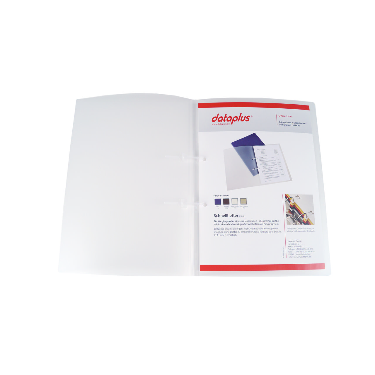 Rapportmappe med stripbinder, A4