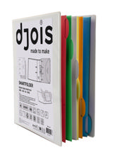 Pärm med 6 Smartfolder perforerade mappar med flikar, komplett juridiskt register, A4