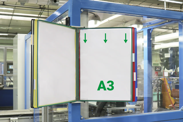 Tarifold Metal Wall Document Display System, A3, 10 Pockets