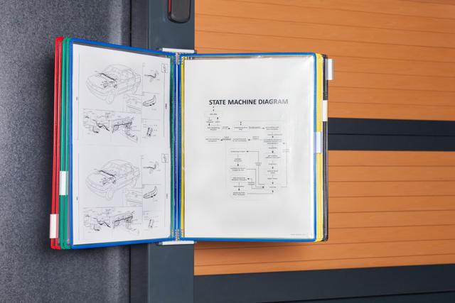 Tarifold Magnetic Wall Document Display System, A3, 10 Pockets