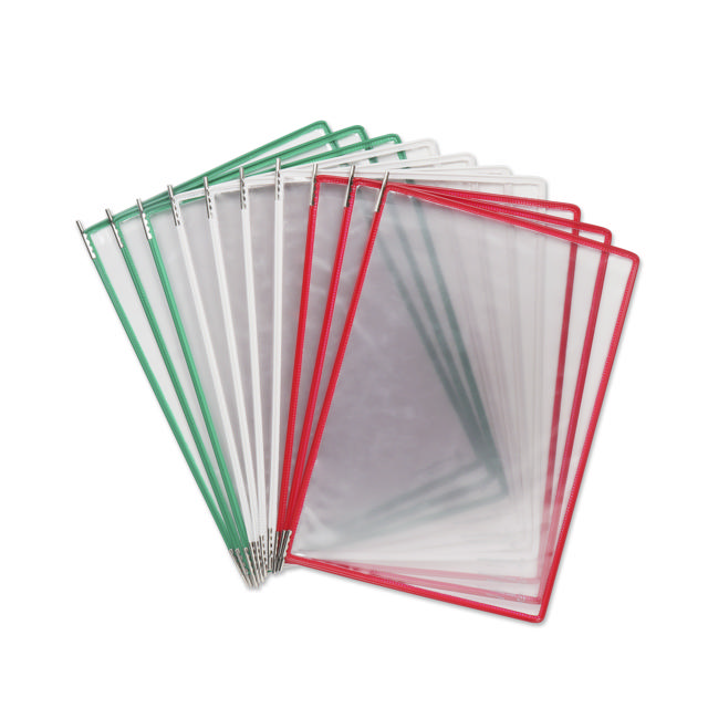 Système de présentation mural métal Tarifold, A4, 10 poches, couleurs Italie