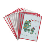 Système de présentation mural métal Tarifold, A4, 10 poches, couleurs du Danemark