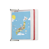 Tarifoldin metallinen seinälle kiinnitettävä asiakirjojen esittelyjärjestelmä, A4, 10 taskua, Japanin värit