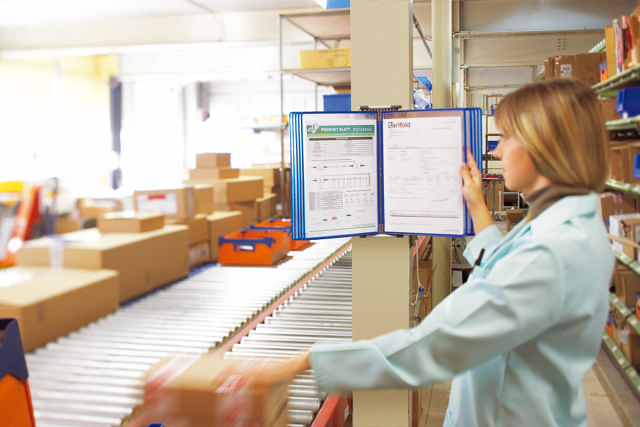 Tarifold metalen wand zichtpanelensysteem, A4, 10 zichtpanelen