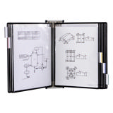Expositor de pared metálico Tarifold, A4, 10 fundas