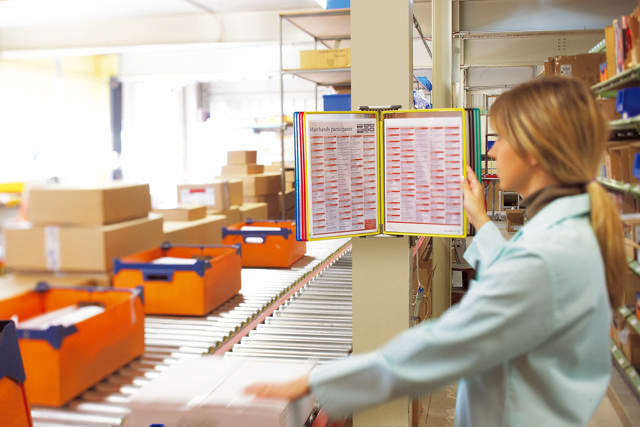 Tarifold Metal Wall Document Display System, A4, 10 Pockets