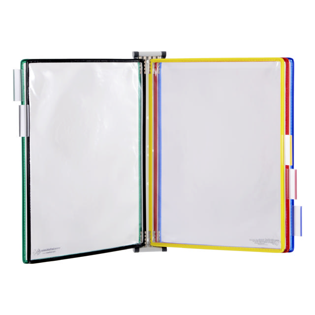 Tarifold Metal Wall Document Display System, A4, 5 Pockets
