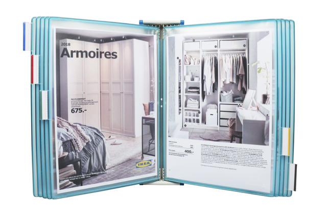 Tarifold Candy Line Wall Document Display System, A4, 10 PP Pockets